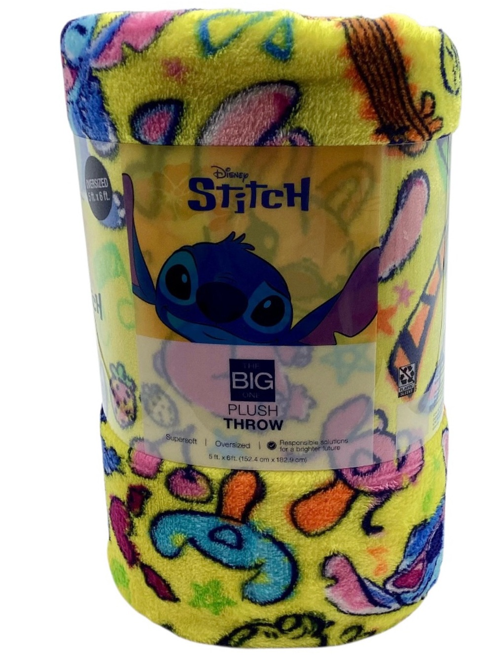 Disney's Lilo & Stitch Angel Sketch Plush Throw Blanket (NWT) - Picture 3 of 8